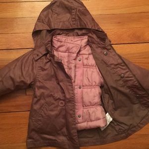 3 Pommes Trench & Puffer 2 in 1 jacket